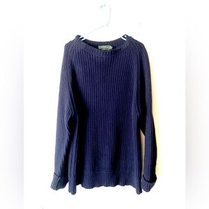 C. C. Filson Pullover Sweater Men  XXL Navy Blue Crewneck Long Sleeve Lambs Wool